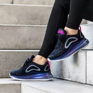 Nike - Women’s Air Max 720 SE - Black/Laser Fascia-White - Size 7